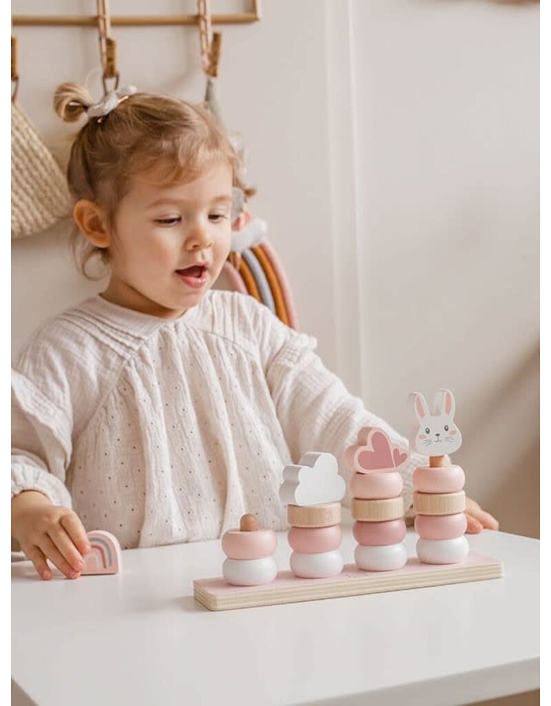 Label Label Label Label -  Stapeltoren (18-delig) - Pink