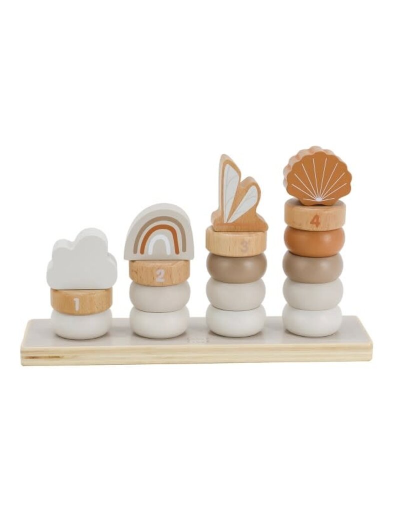 Label Label Label Label -  Stapeltoren (18-delig) - Nougat