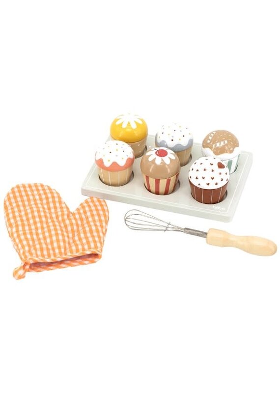 Tryco Tryco -  Houten cupecake set