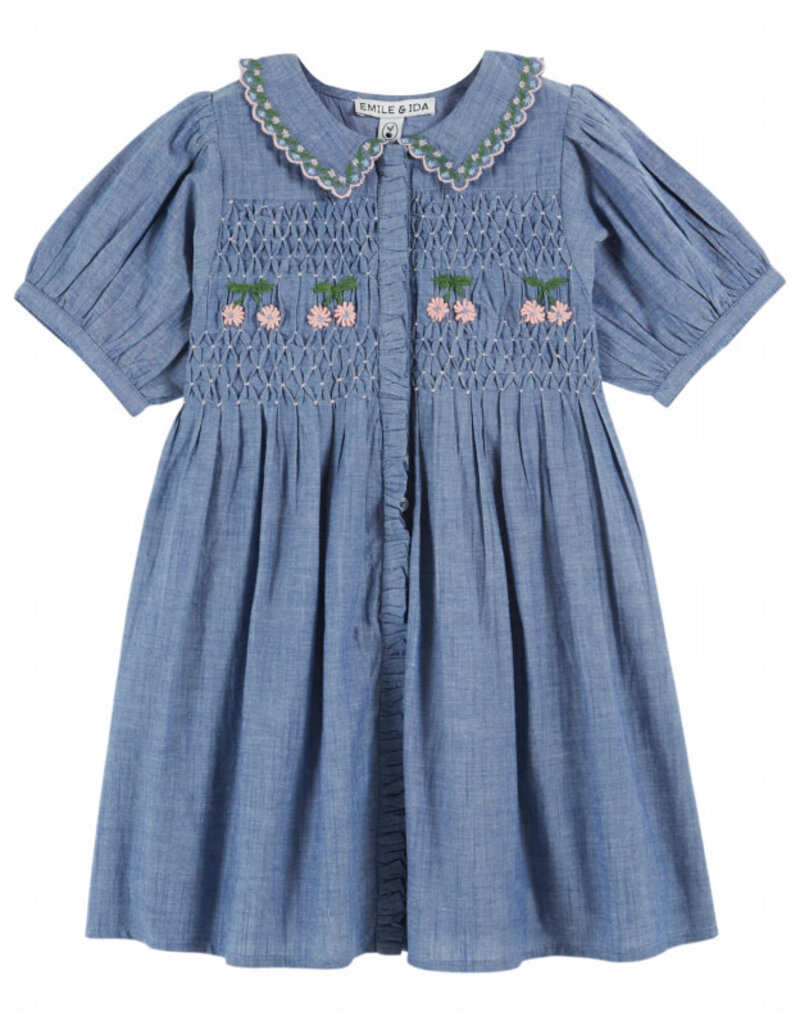 Emile & Ida Emile & Ida - Jeans jurk - Kersen