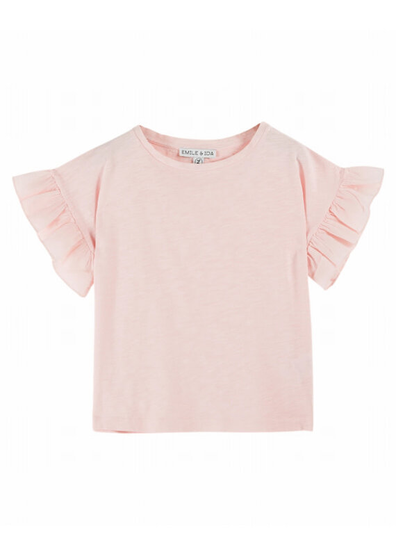 Emile & Ida Emile & Ida - T-shirt Vlindermouwen - Blush
