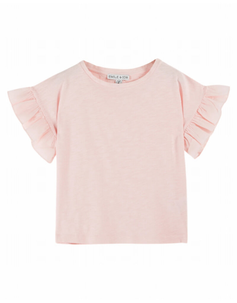 Emile & Ida Emile & Ida - T-shirt Vlindermouwen - Blush
