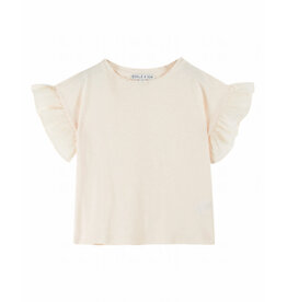 Emile & Ida Emile & Ida - T-shirt Vlindermouwen - Ecru