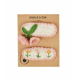 Emile & Ida Emile & Ida - Haaraccessoire geborduurd - blush