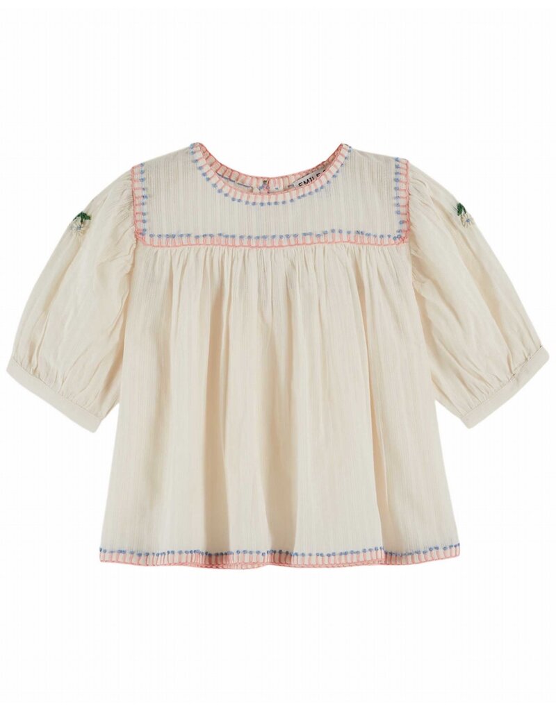 Emile & Ida Emile & Ida - Blouse embroidery - ecru