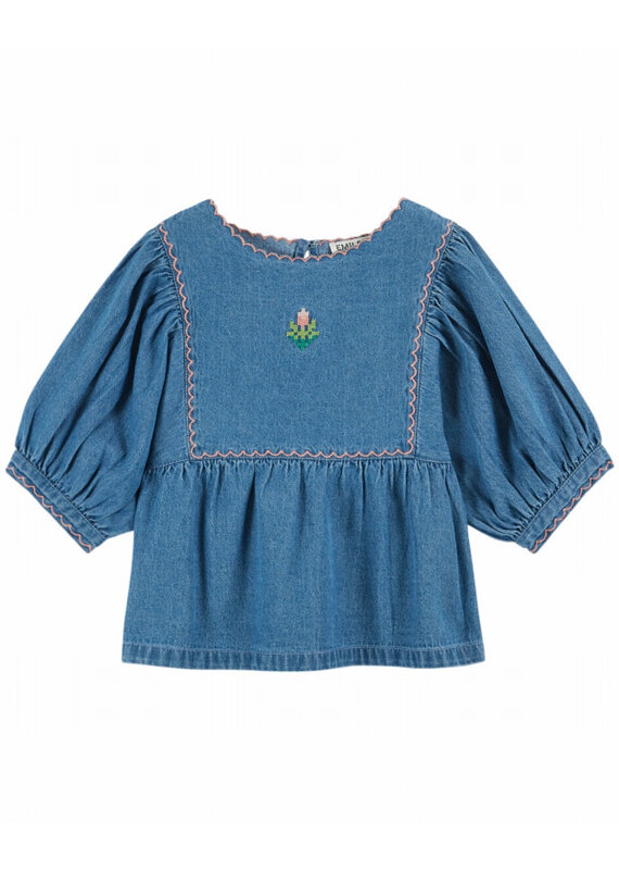 Emile & Ida Emile & Ida - Blouse embroidery - jeans