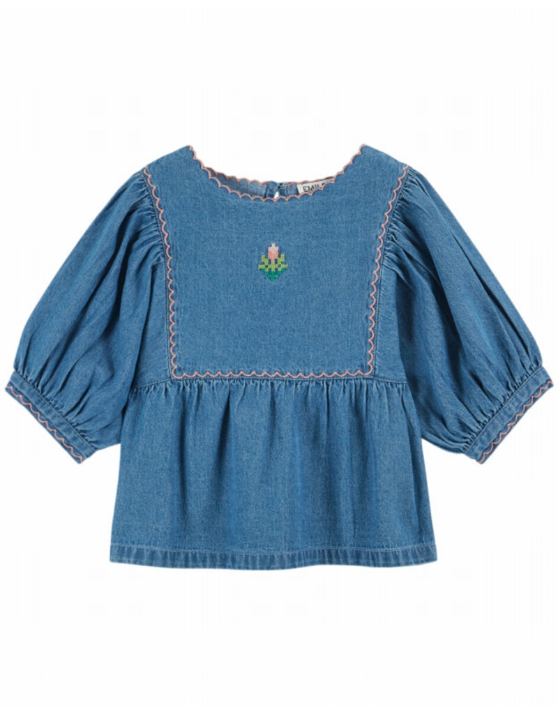 Emile & Ida Emile & Ida - Blouse embroidery - jeans