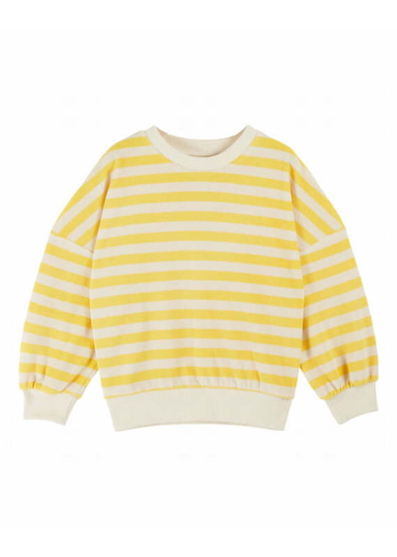 Emile & Ida Emile & Ida - sponse trui- striped geel