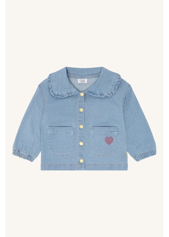 Hust and Claire Hust and Claire- Ely-dotty denim-jeansvestje