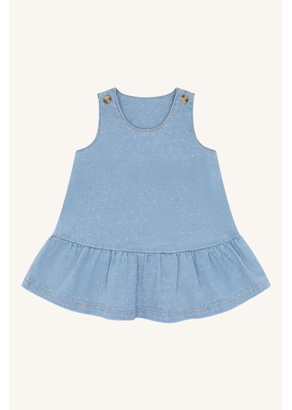 Hust and Claire Hust and Claire - overgooier/jurkje-Dotty-denim