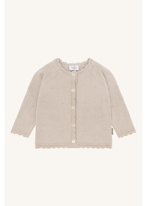 Hust and Claire Hust and Claire - Cardigan-beige-gehaakt