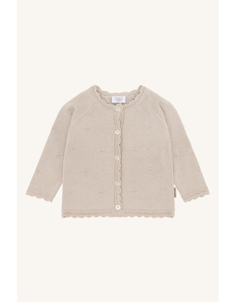 Hust and Claire Hust and Claire - Cardigan-beige-gehaakt