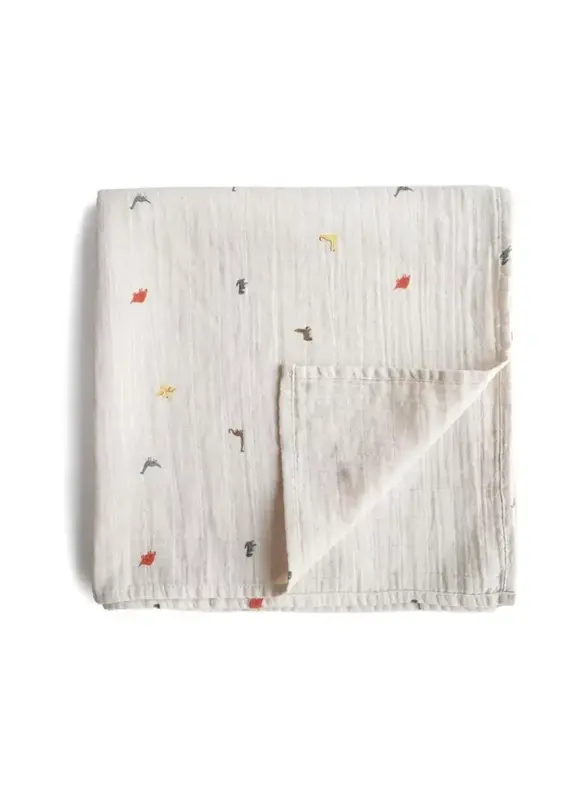 Mushie Mushie - Tetradoek 120 x 120cm - Dino