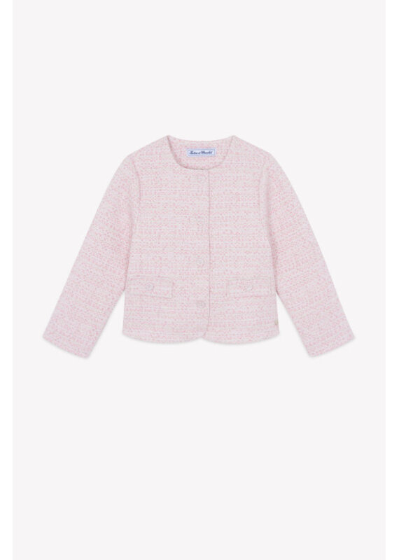 Tartine & Chocolat Tartine et Chocolat - roze ceremonie vestje