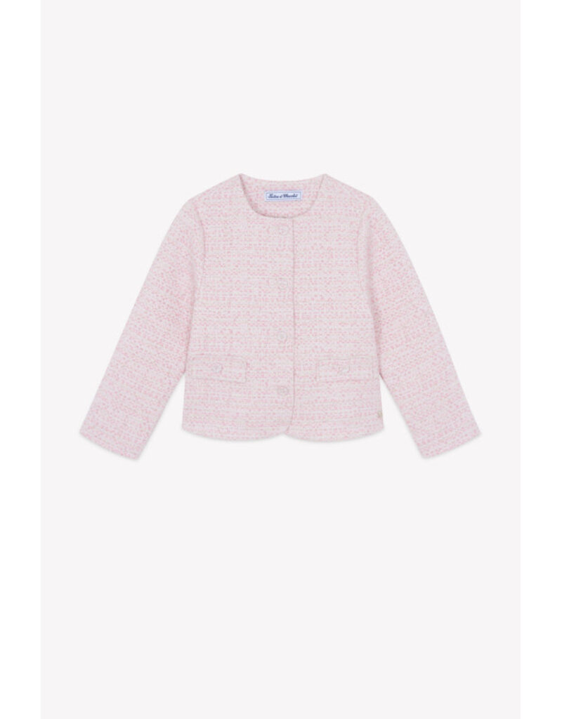 Tartine & Chocolat Tartine et Chocolat - roze ceremonie vestje