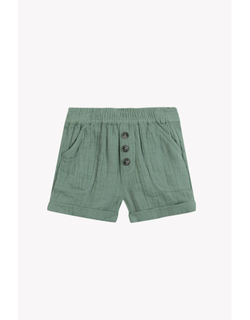 Tartine & Chocolat Tartine et Chocolat - kaki linnen short