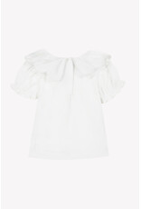 Tartine & Chocolat Tartine et Chocolat - bloesje met pofmouwen blauwe bloemen