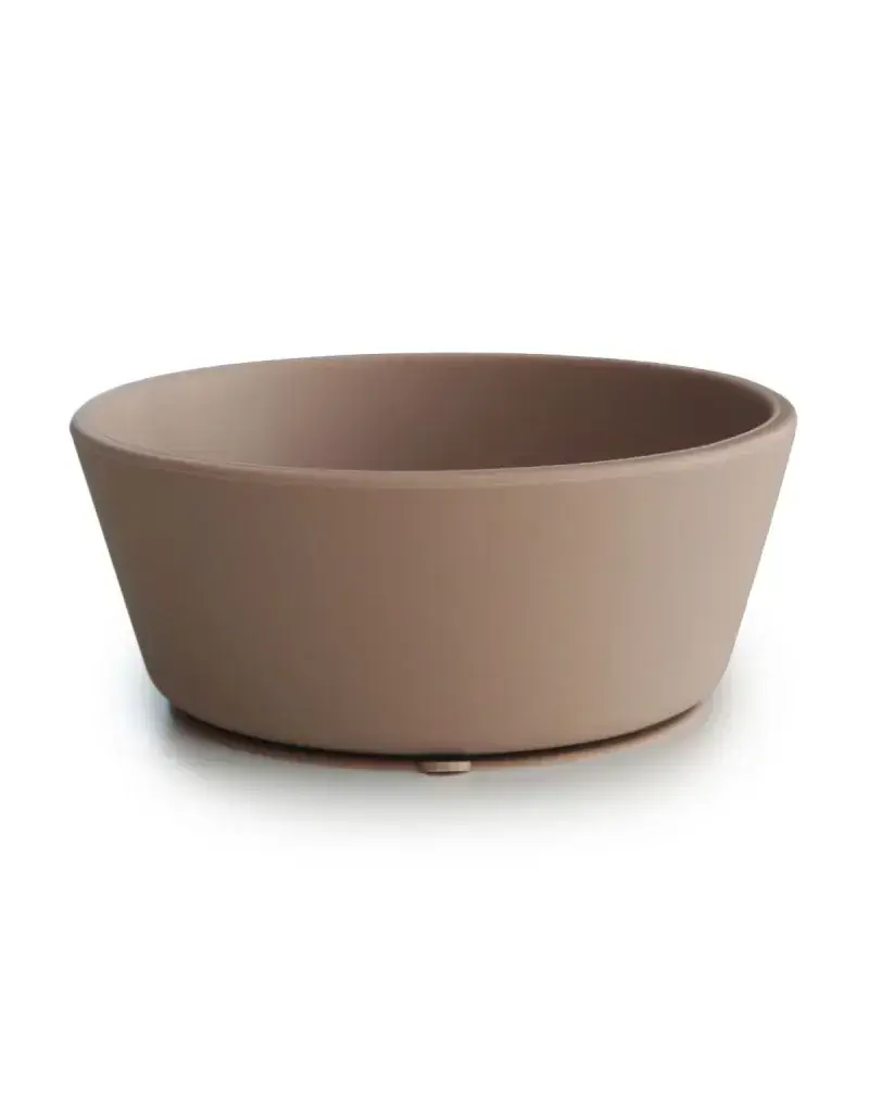 Mushie Mushie - Silicone Bowl Rond Met Zuignap - Natural