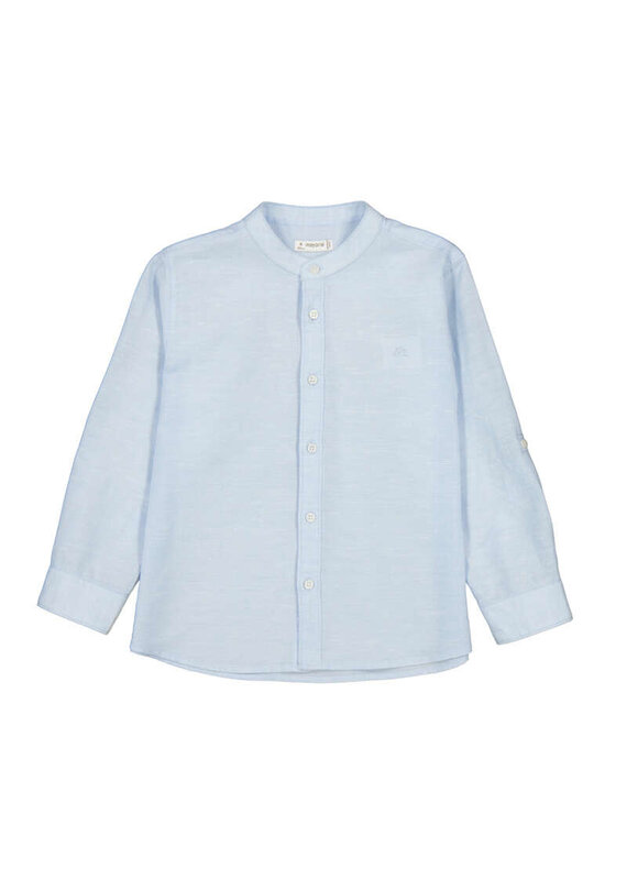 mayoral Mayoral - Licht blauw hemd paterskraag