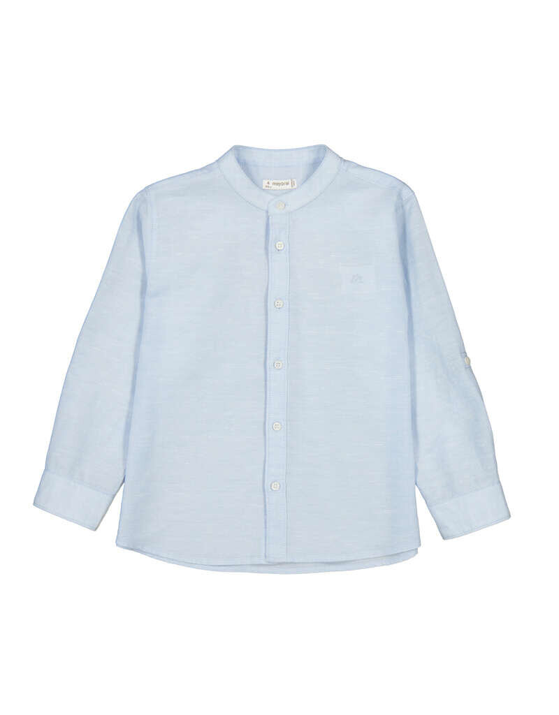 mayoral Mayoral - Licht blauw hemd paterskraag