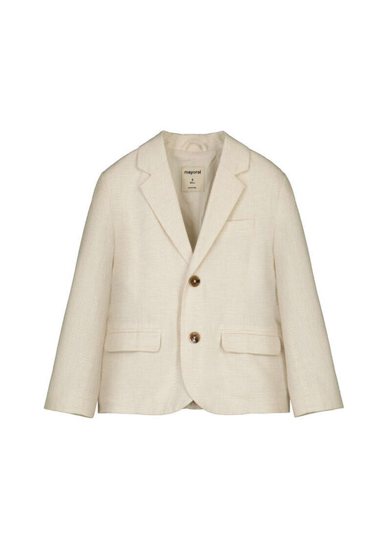 mayoral Mayoral - Blazer ecru/geruit