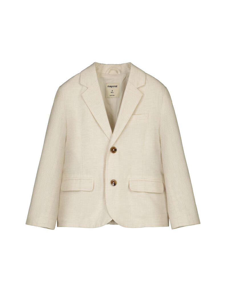 mayoral Mayoral - Blazer ecru/geruit