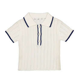 mayoral Mayoral - Polo Louise wit/blauw