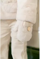 Natini Natini-handschoenen-fur/bow-cream