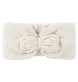 Natini Natini-haarband-fur/bow-cream