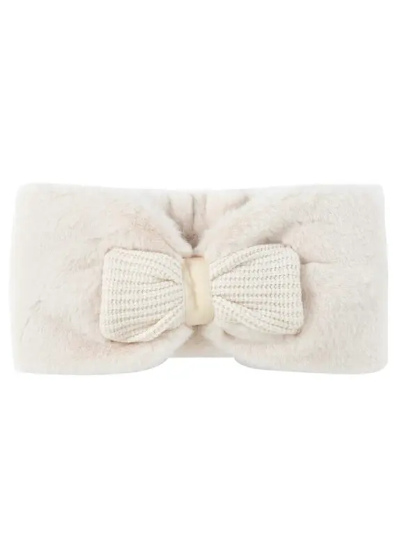 Natini Natini-haarband-fur/bow-cream