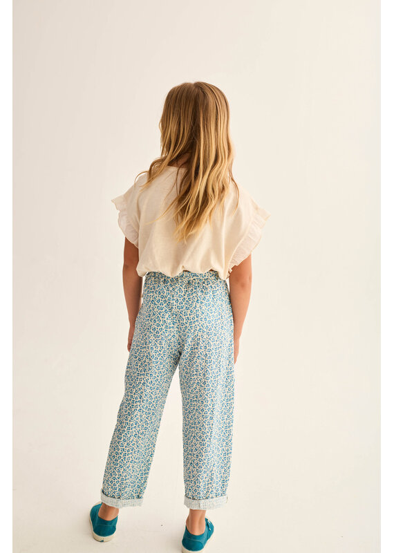 Cozmo Cozmo -T-shirt Iris - Ruffle mouw - Ivory