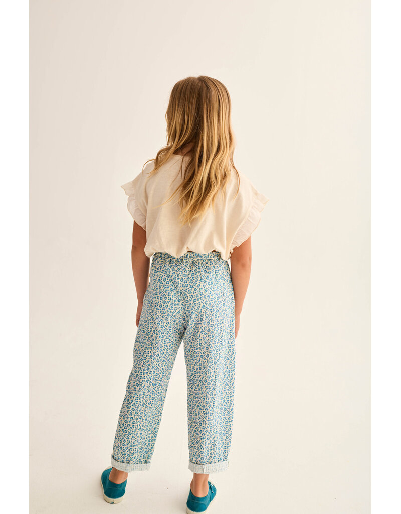 Cozmo Cozmo -T-shirt Iris - Ruffle mouw - Ivory