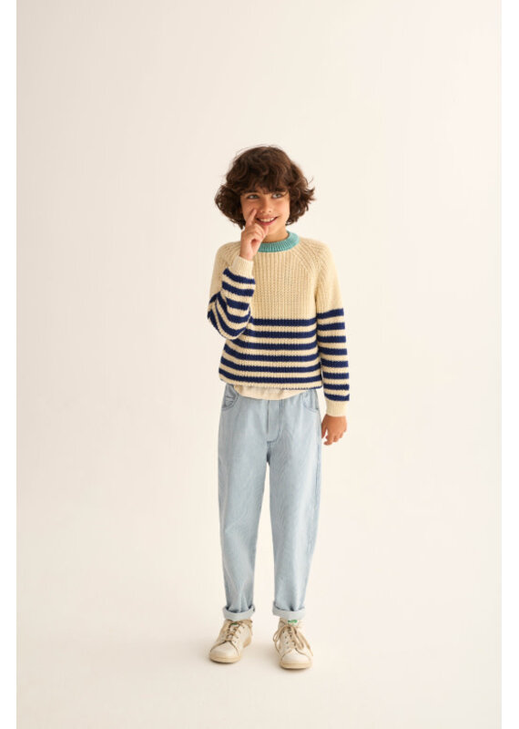 Cozmo Cozmo - Trui Reed - Ivory navy