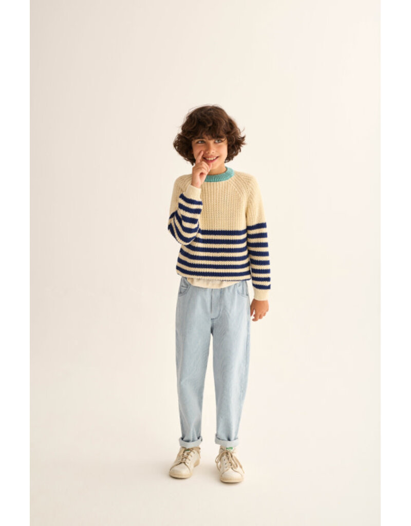 Cozmo Cozmo - Trui Reed - Ivory navy