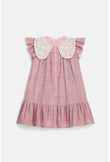 Louise Misha Louise Misha - Jurk Vaina - pink pomelo checks