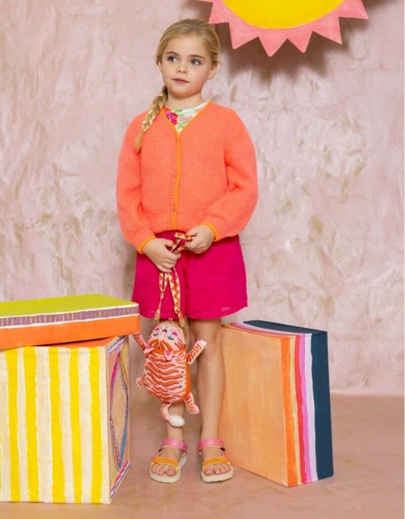 Oilily Oilily-Vluffy Cardigan- Sweet pink