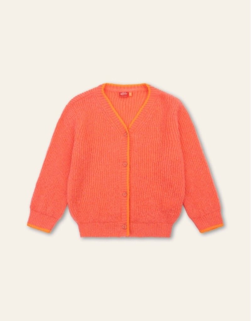 Oilily Oilily-Vluffy Cardigan- Sweet pink