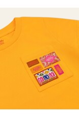 Oilily Oilily-T-shirt met kleurig zakje-blazing orange