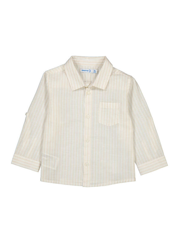 mayoral Mayoral - Linnen hemd - striped sand