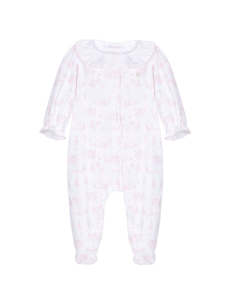 Patachou Patachou : Kruippakje Eloise - Pink toile de jouy