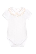 Patachou Patachou - Body met kraagje wit/beige