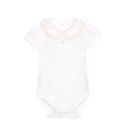 Patachou Patachou - Body met kraagje wit/beige