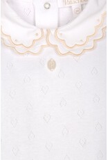 Patachou Patachou - Body met kraagje wit/beige