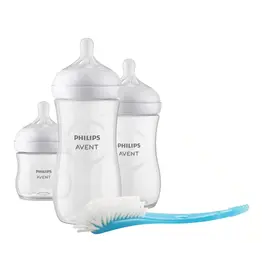 Avent Avent - Startsertje 3 flesjes met borstel