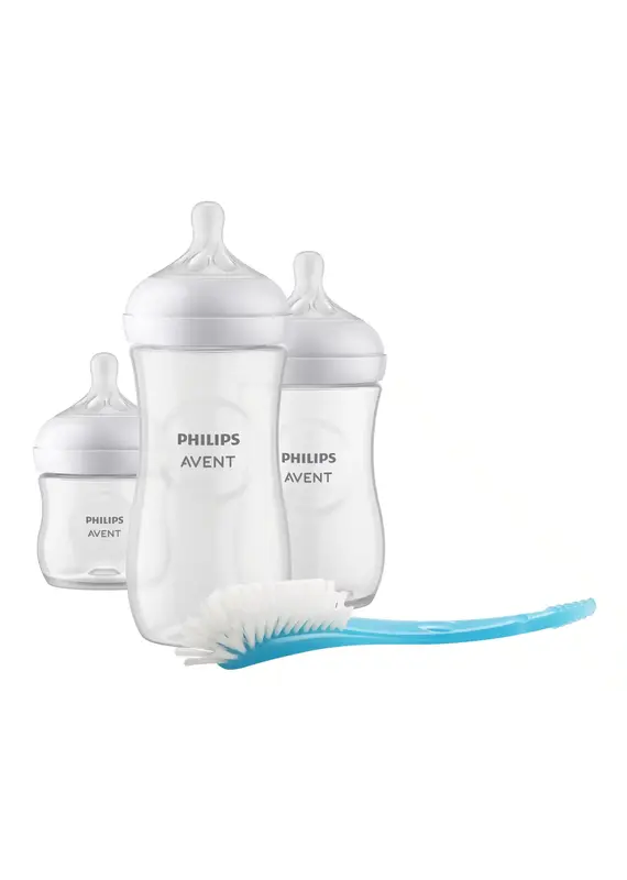 Avent Avent - Startsertje 3 flesjes met borstel