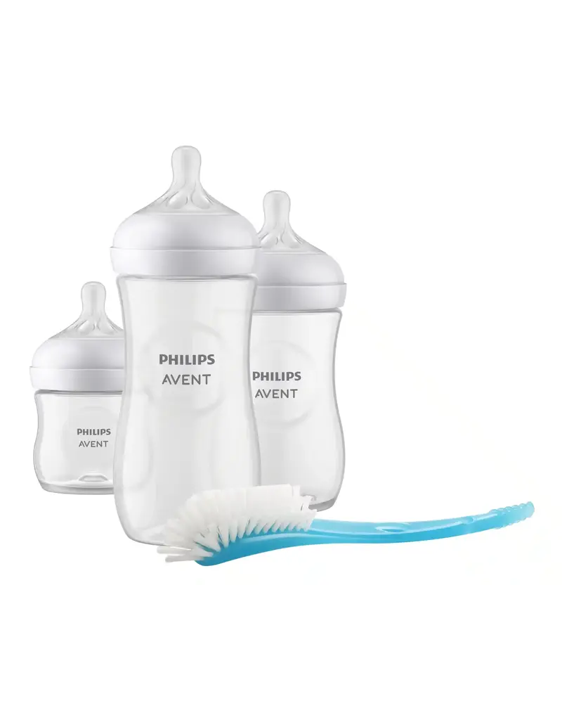 Avent Avent - Startsertje 3 flesjes met borstel
