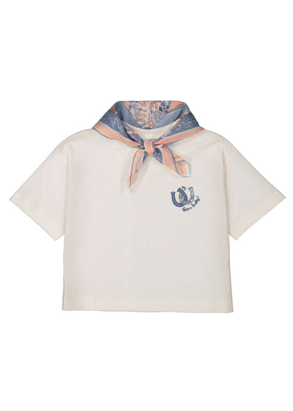 mayoral Mayoral - Tshirt met sjaaltje - Cowboy