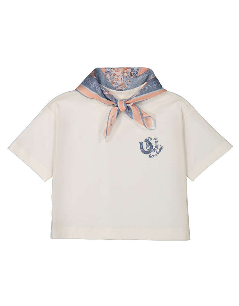 mayoral Mayoral - Tshirt met sjaaltje - Cowboy