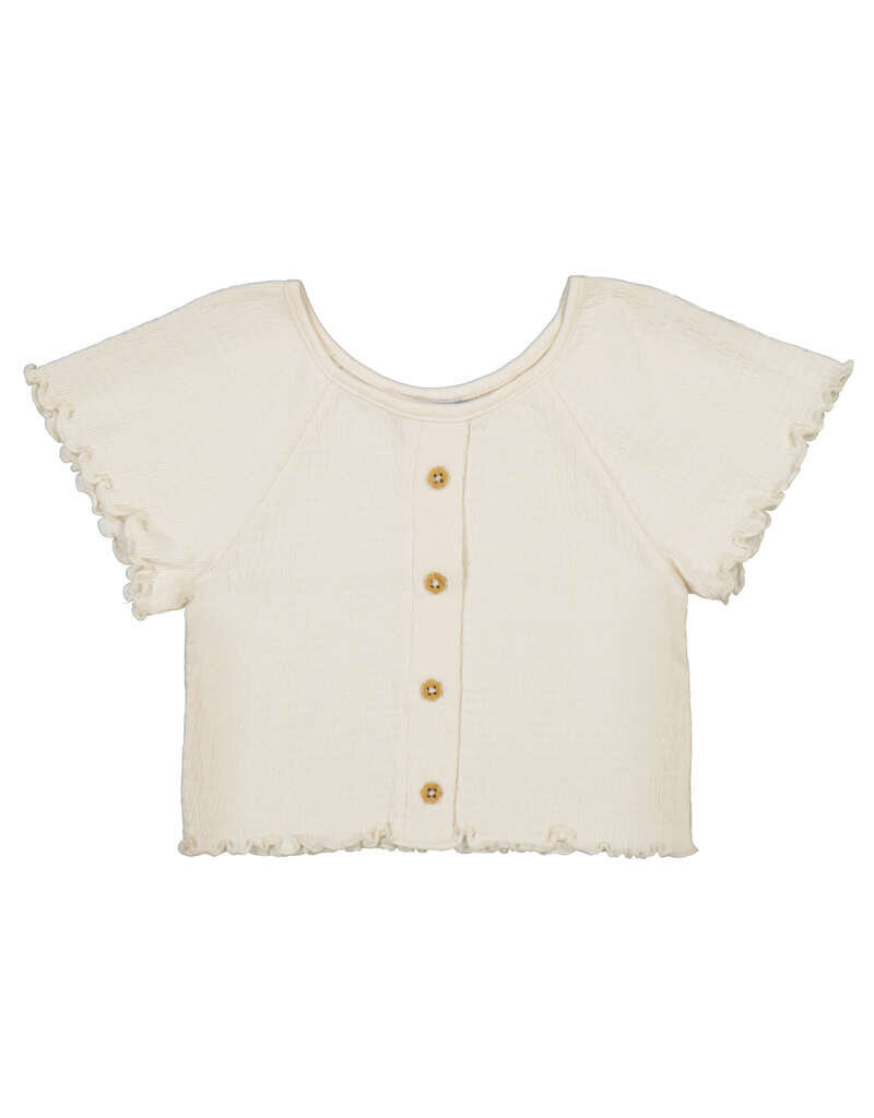 mayoral Mayoral - Tshirt Ruffle - Ecru