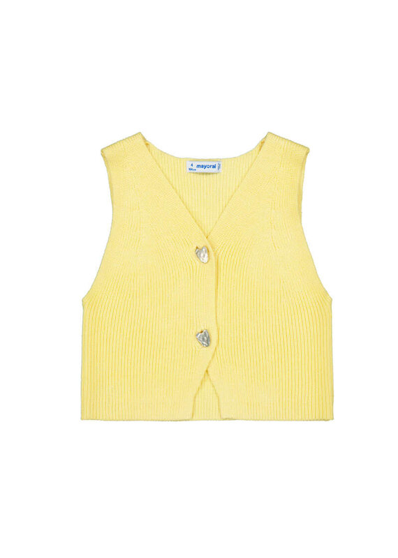 mayoral Mayoral - Knitted vest - Geel